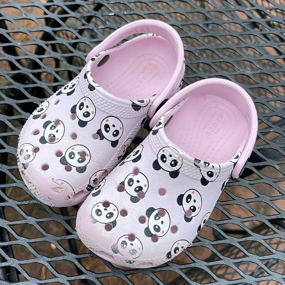 Crocs Childrens/Kids Classic Panda Clogs (Blush Pink) Size 8 Toddler